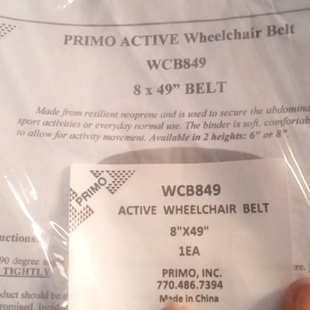 NWT Wheelchair Belt